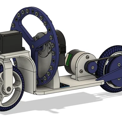 Xe đạp tự cân bằng in 3D (Self-balancing bike) dùng reaction wheel & IMU
