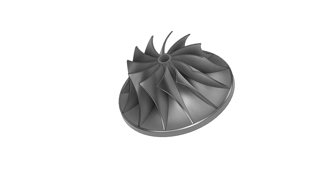 Mô hình cánh quạt Turbo (Turbo Impeller) - File in 3D chất lượng cao - Image 1