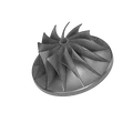 Mô hình cánh quạt Turbo (Turbo Impeller) - File in 3D chất lượng cao - Thumbnail 1