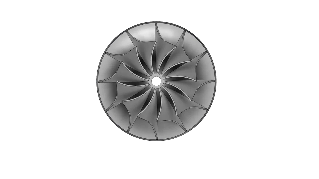 Mô hình cánh quạt Turbo (Turbo Impeller) - File in 3D chất lượng cao - Image 2