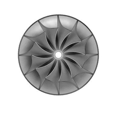 Mô hình cánh quạt Turbo (Turbo Impeller) - File in 3D chất lượng cao
