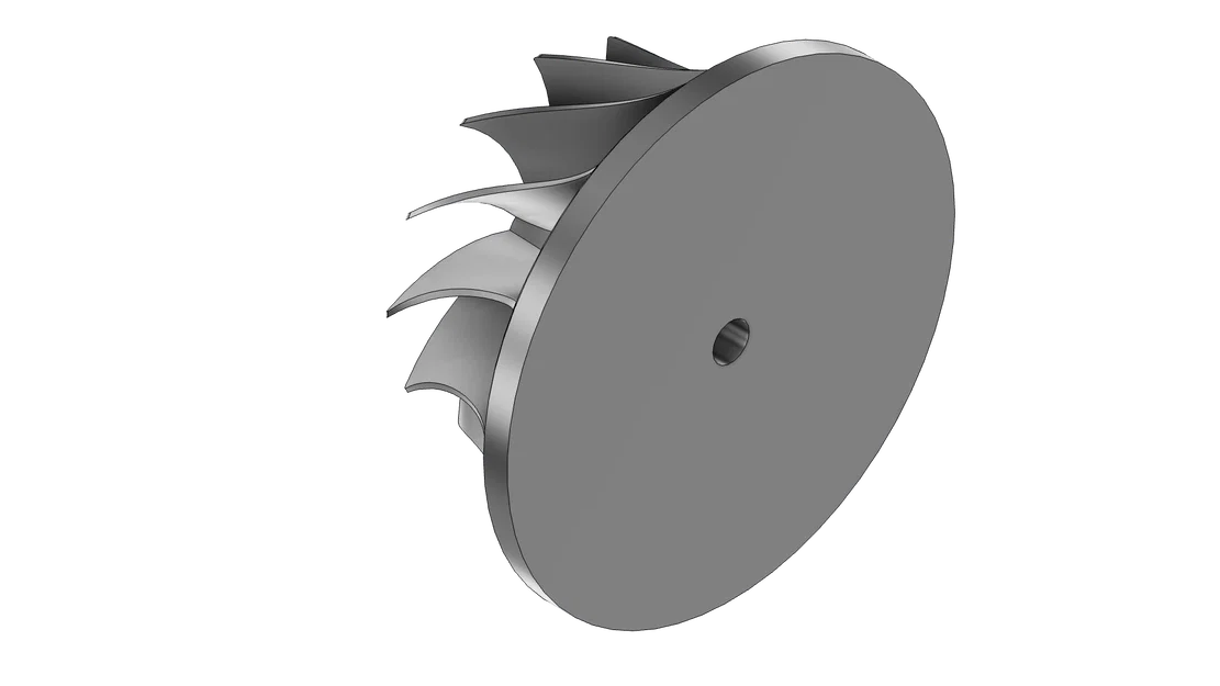 Mô hình cánh quạt Turbo (Turbo Impeller) - File in 3D chất lượng cao - Image 4