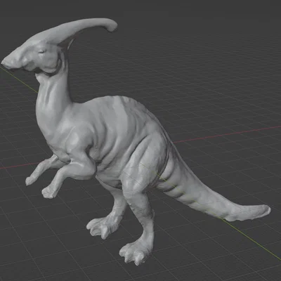 Mô hình khủng long Parasaurolophus 3D đẹp mắt để bàn