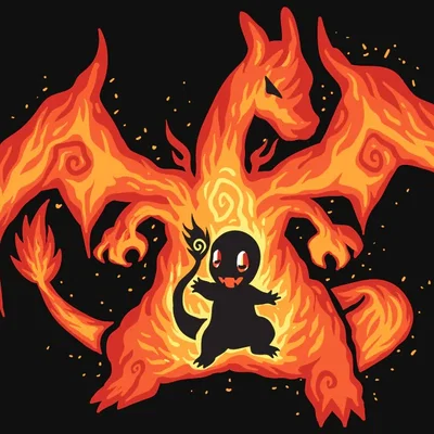 Artwork Hueforge Tiến Hoá Charmander/Charizard (STL)