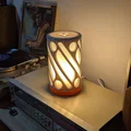 Đèn bàn Parang Table Lamp (họa tiết Batik Parang, ngàm E27) - Thumbnail 1