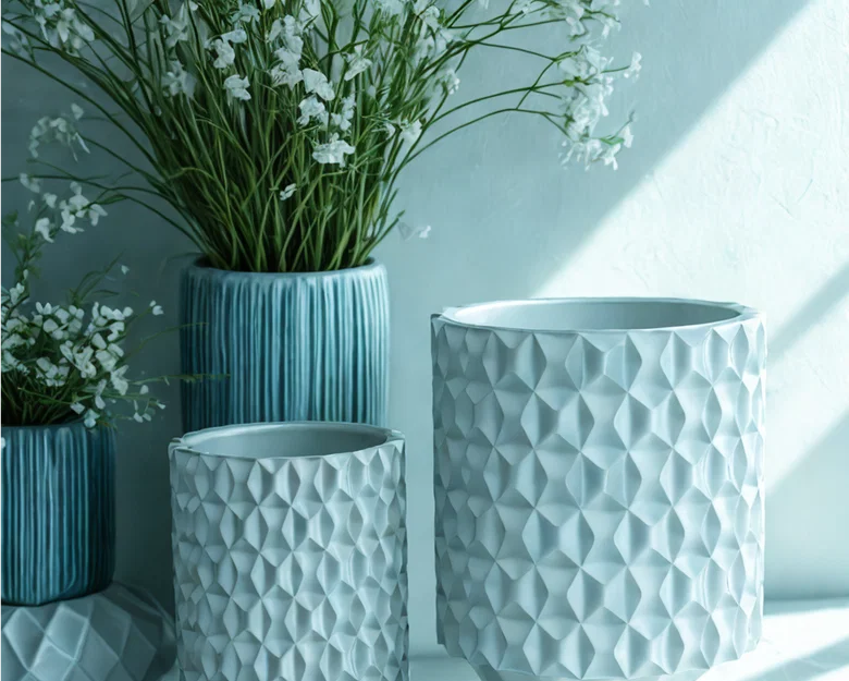 Bình Hoa / Chậu Cây Tesselation (Tesselation Vase / Planter) - Image 1