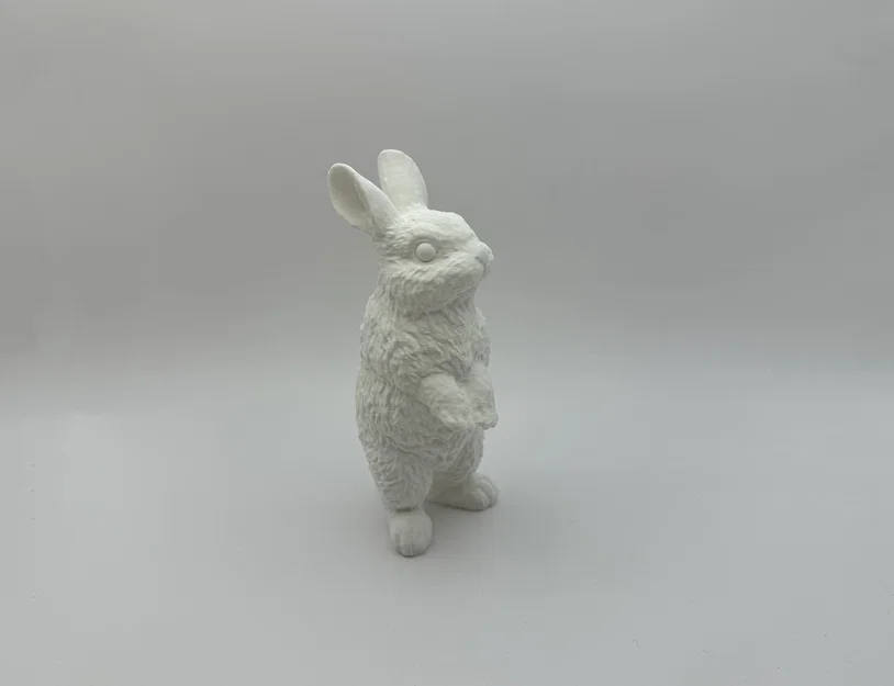 Mô hình chú thỏ đứng 3D (Standing Rabbit) trang trí bàn làm việc - Image 1