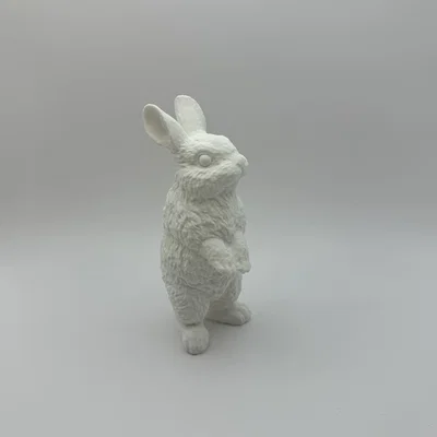 Mô hình chú thỏ đứng 3D (Standing Rabbit) trang trí bàn làm việc