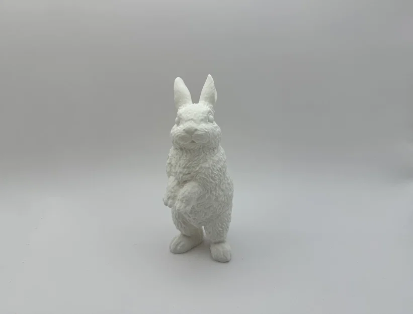 Mô hình chú thỏ đứng 3D (Standing Rabbit) trang trí bàn làm việc - Image 2