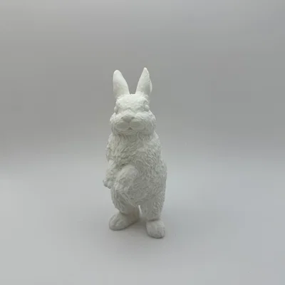 Mô hình chú thỏ đứng 3D (Standing Rabbit) trang trí bàn làm việc