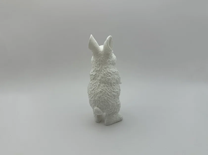 Mô hình chú thỏ đứng 3D (Standing Rabbit) trang trí bàn làm việc - Image 3