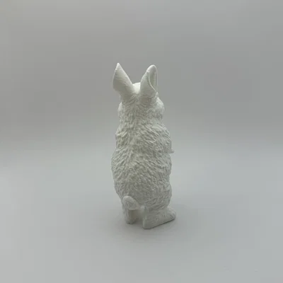 Mô hình chú thỏ đứng 3D (Standing Rabbit) trang trí bàn làm việc