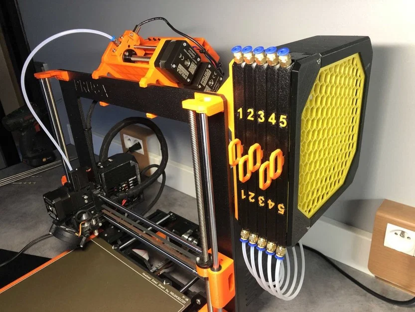 Giá đỡ bộ đệm sợi nhựa MMU2S/MMU3 cho máy in Prusa I3 MK3 - Image 1