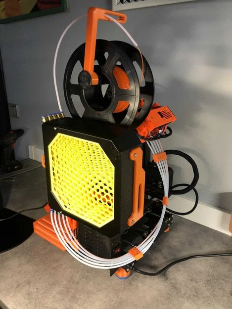 Giá đỡ bộ đệm sợi nhựa MMU2S/MMU3 cho máy in Prusa I3 MK3 - Image 2