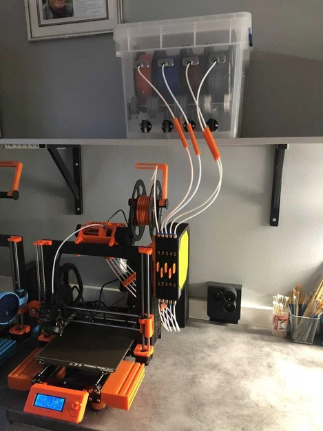 Giá đỡ bộ đệm sợi nhựa MMU2S/MMU3 cho máy in Prusa I3 MK3 - Image 5