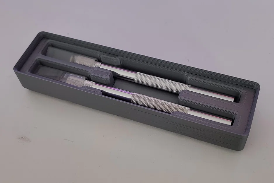 Khay đựng dao trổ Gridfinity (1x4x2) gọn gàng, tiện lợi - Image 1