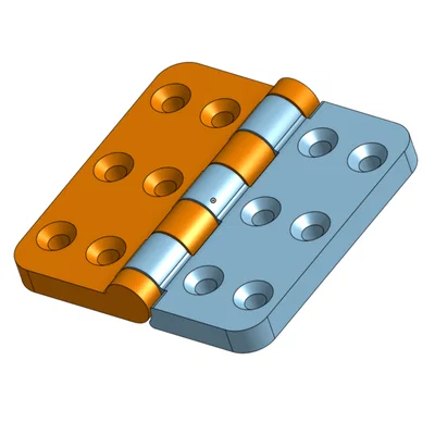 Bản lề chịu lực 60x60mm in 3D chắc chắn cho dự án DIY