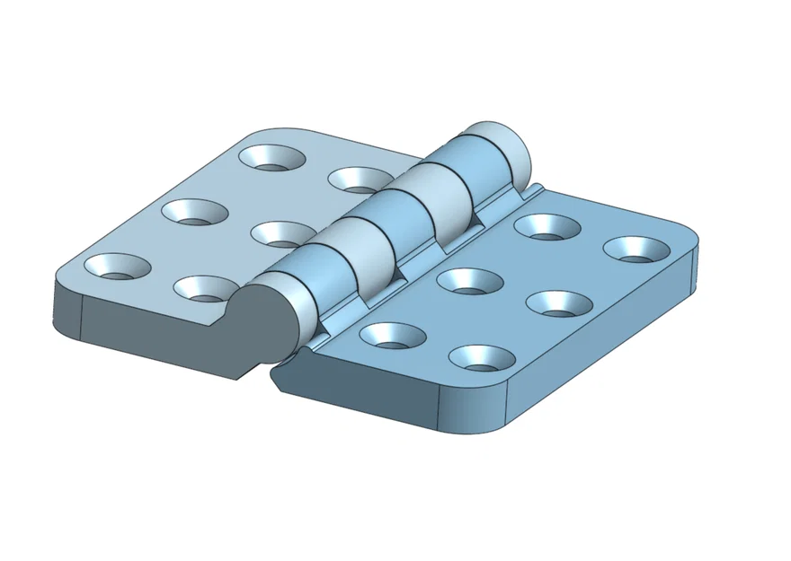 Bản lề 3D in liền khối Strong Hinge 60x60mm (180 độ) siêu bền - Image 1