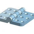 Bản lề 3D in liền khối Strong Hinge 60x60mm (180 độ) siêu bền - Thumbnail 1