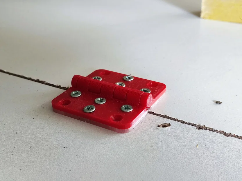 Bản lề 3D in liền khối Strong Hinge 60x60mm (180 độ) siêu bền - Image 2