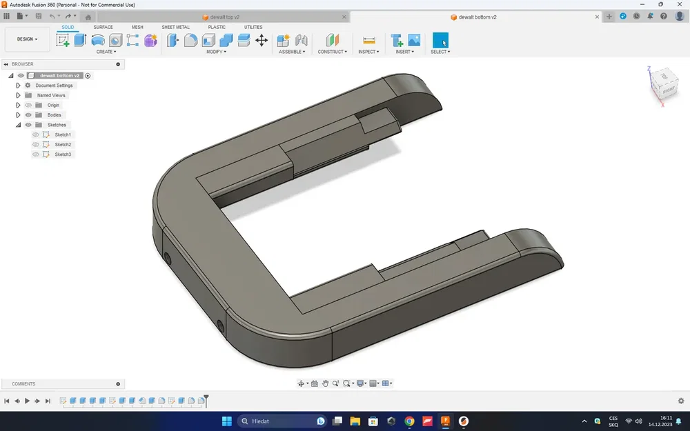 Đế chuyển đổi pin Dewalt sang cổng sạc USB - Hướng dẫn in 3D - Image 1