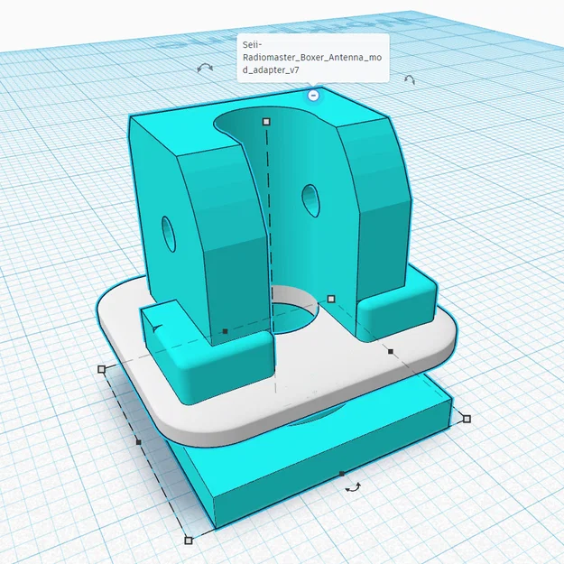 Seii-Radiomaster Boxer Antenna mod adapter v7 PETG - Image 1