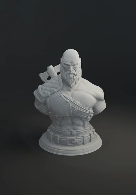 Mô hình tượng Kratos God of War Ragnarok in 3D đẹp mắt - Image 1