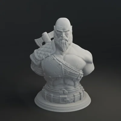 Mô hình tượng Kratos God of War Ragnarok in 3D đẹp mắt
