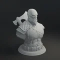 Mô hình tượng Kratos God of War Ragnarok in 3D đẹp mắt - Thumbnail 2