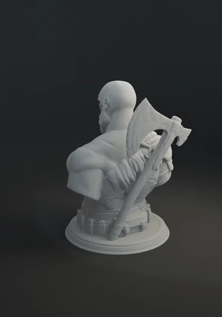 Mô hình tượng Kratos God of War Ragnarok in 3D đẹp mắt - Image 3