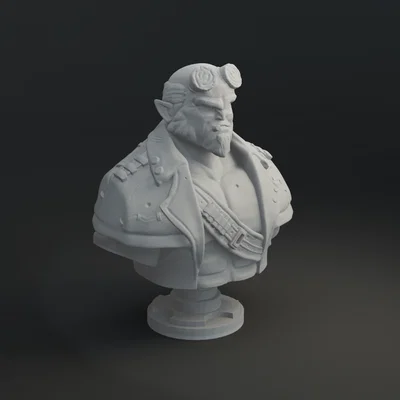 Mô hình tượng Hellboy 3D - Nhân vật truyện tranh cực ngầu