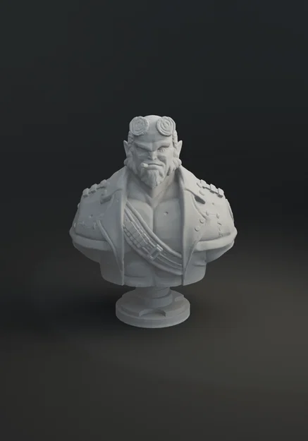 Mô hình tượng Hellboy 3D - Nhân vật truyện tranh cực ngầu - Image 3