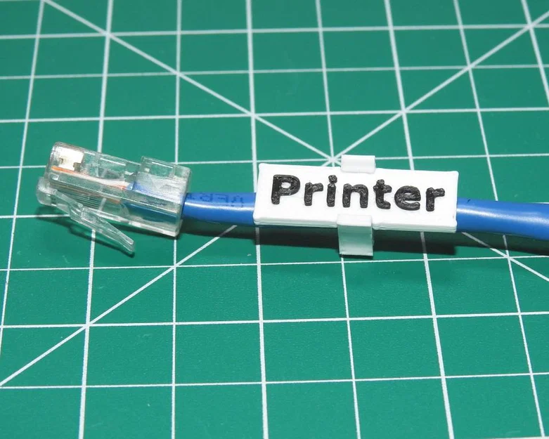 Bộ tạo thẻ dây cáp tuỳ chỉnh (Cable Tag Generator - OpenSCAD) - Image 1