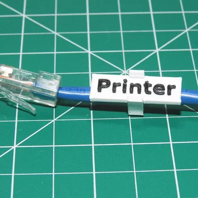 Bộ tạo thẻ dây cáp tuỳ chỉnh (Cable Tag Generator - OpenSCAD)