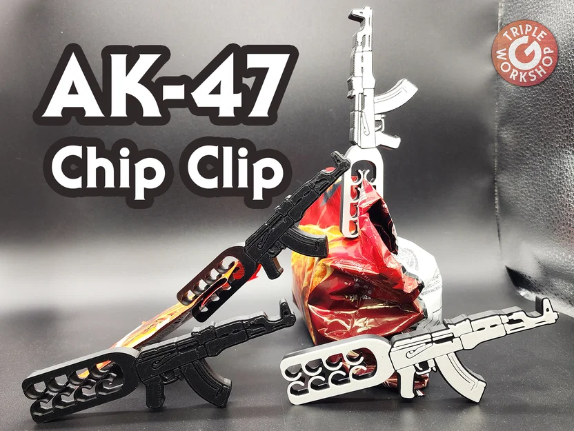 Kẹp Bịch Snack AK-47 (AK-47 Chip Clip) - Image 1