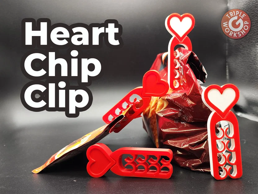 Kẹp Miệng Túi Hình Trái Tim (Heart Chip Clip) - Image 1