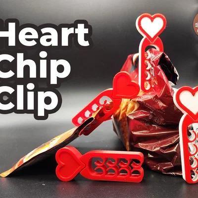 Kẹp Miệng Túi Hình Trái Tim (Heart Chip Clip)