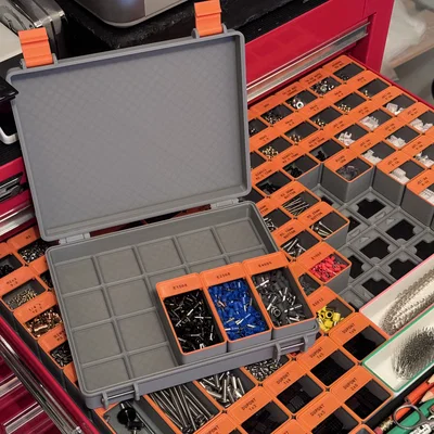 Hộp Rugged cho Gridfinity 5U Bins