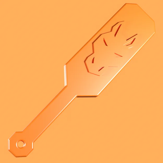 Mẫu in 3D mái chèo cầm tay thiết kế tối giản - Simple Spanking Paddle - Image 1