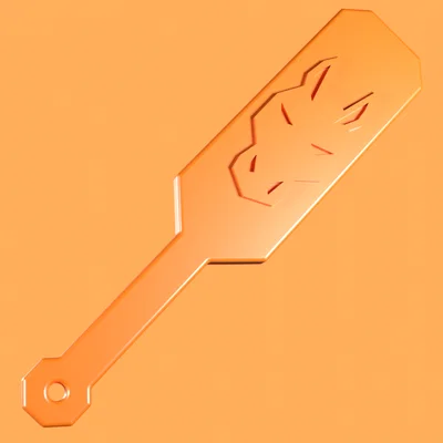 Mẫu in 3D mái chèo cầm tay thiết kế tối giản - Simple Spanking Paddle