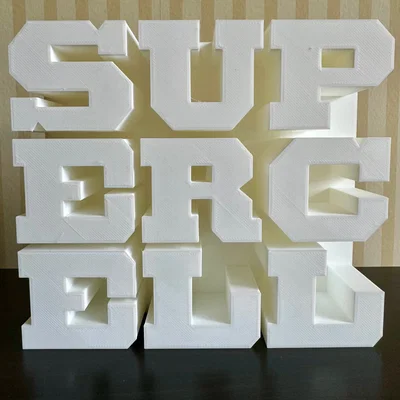 Mô hình 3D logo Supercell cực chất trang trí góc gaming