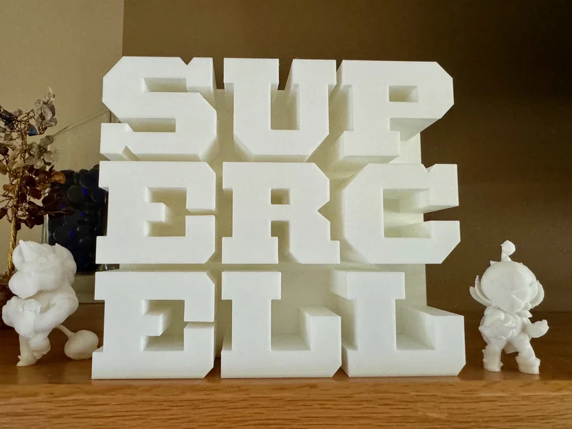 Mô hình 3D logo Supercell cực chất trang trí góc gaming - Image 2
