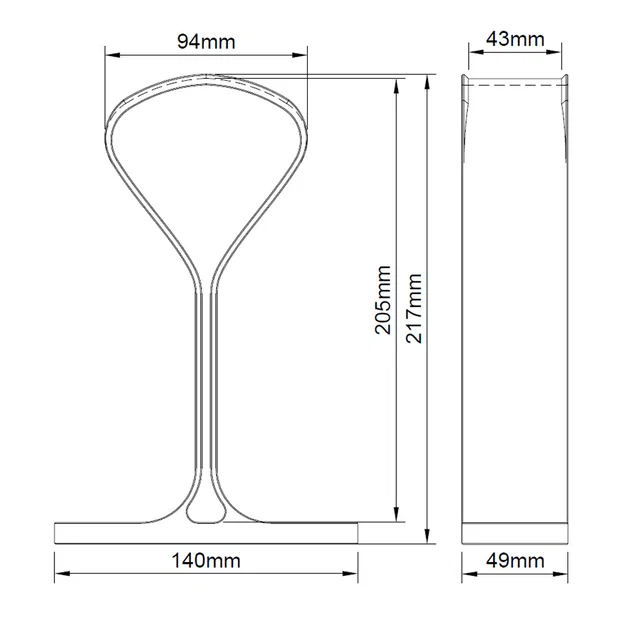 Giá treo tai nghe (Headphone Stand) 3D tối giản, in không cần support - Image 5