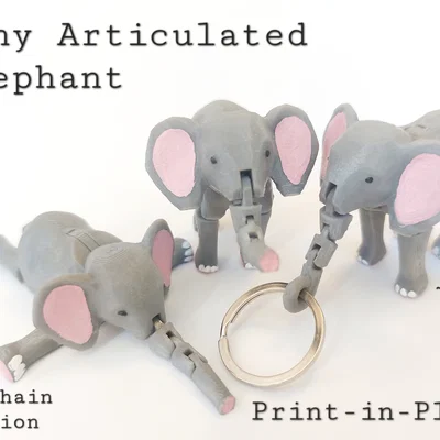 Voi Con Mini (Print-in-Place) – Tiny Elephant