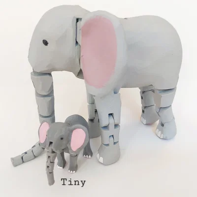 Voi Con Mini (Print-in-Place) – Tiny Elephant