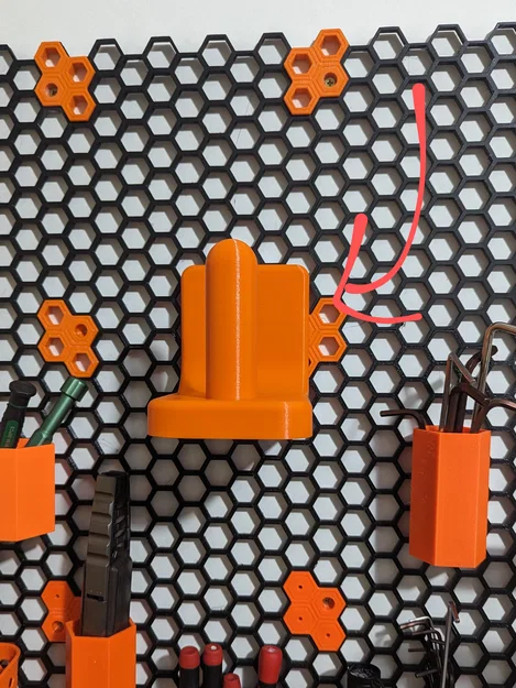 Giá treo giấy lau thông minh cho bảng lỗ tổ ong (Honeycomb Storage Wall) - Image 3