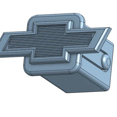 Nắp che đầu kéo Chevrolet (Hitch Cover) in 3D đẹp mắt