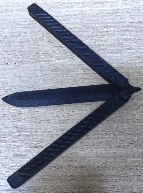Mô hình dao bướm tập luyện Balisong (Fully Printed) - In 3D an toàn - Image 1