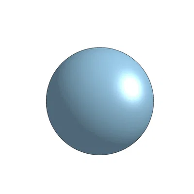 Mô hình quả cầu Marble (bóng nảy) đơn giản cho máy in 3D