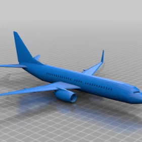 Mô hình máy bay Boeing 737 in 3D trang trí bàn làm việc